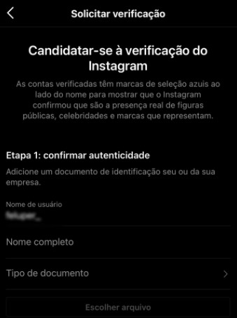 passo 5 selo de verificação