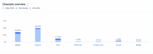 Estratégia da World Wine - Tráfego e Fontes de Visitas