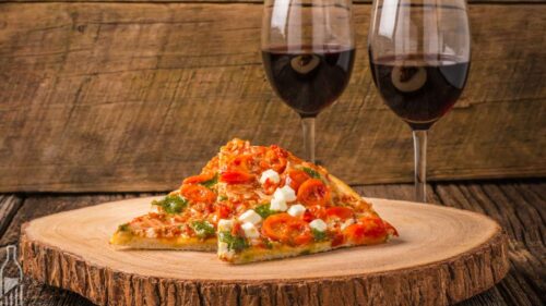Vinho e pizza