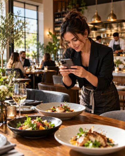 redes sociais para restaurante